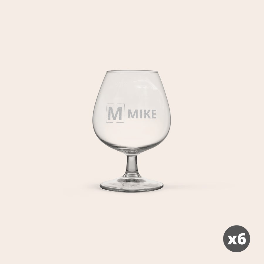 Cognac glas graveren Cognac glas graveren