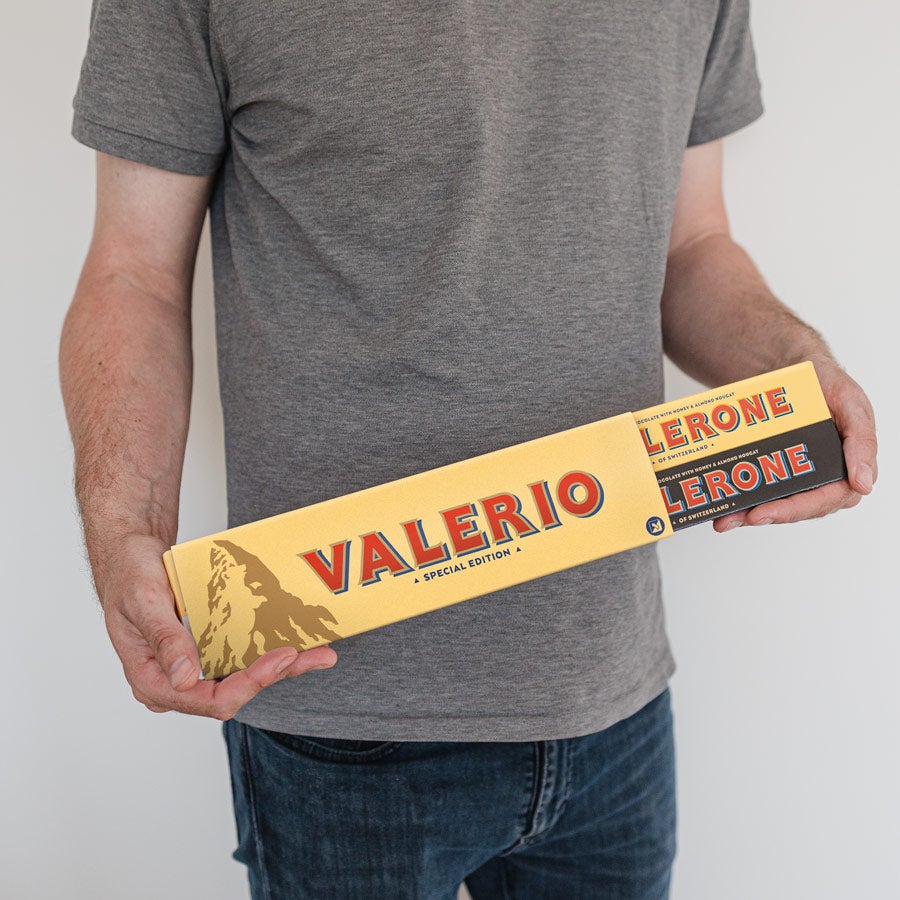 Toblerone Personalizzato XL con Foto e Nome Toblerone Personalizzato XL con Foto e Nome