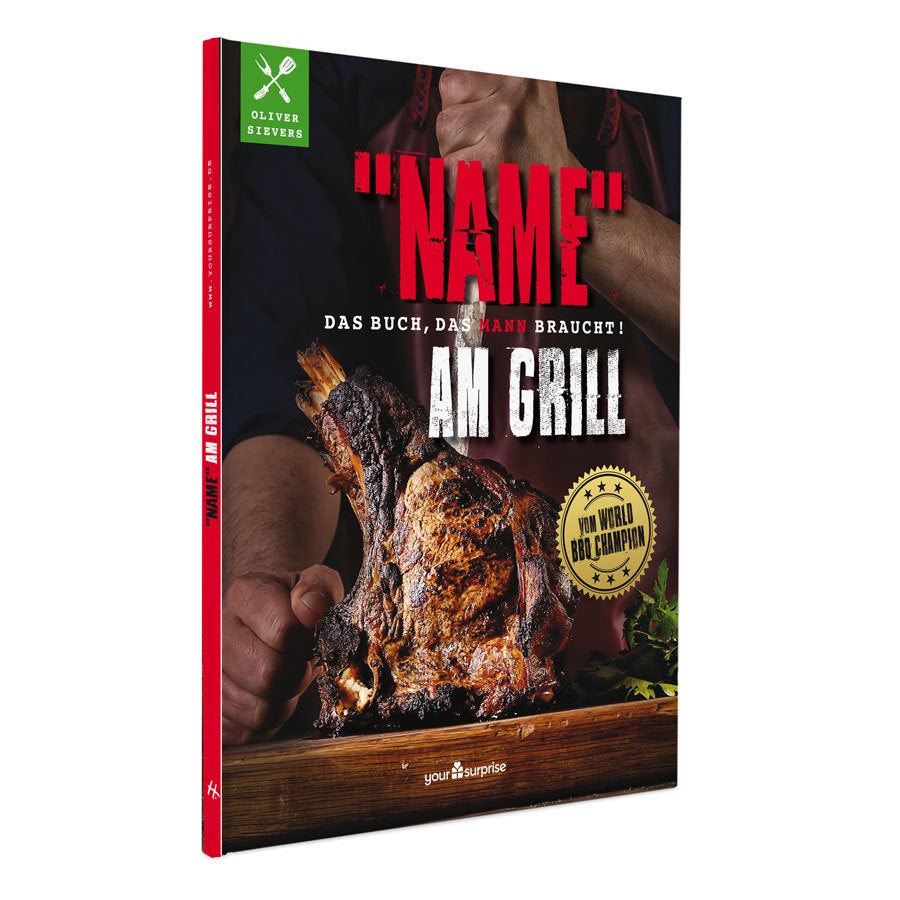 Grillbuch mit Namen - Männer am Grill