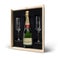 Coffret Champagne & 2 flûtes - Moët & Chandon Brut (750 ml) - Verres gravés