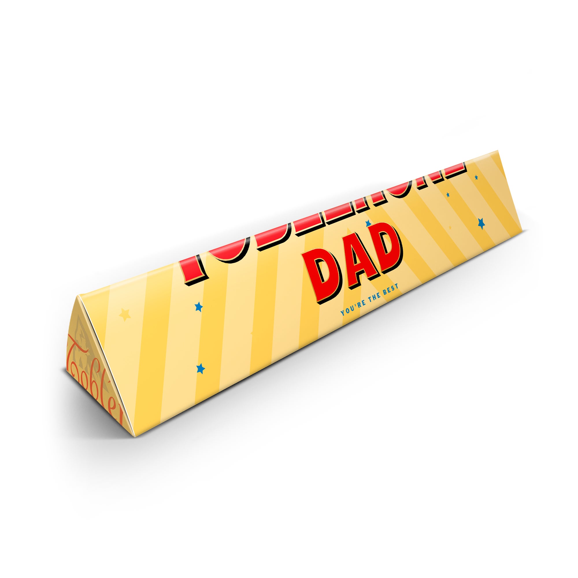 Czekolada Toblerone ze zdjęciem i tekstem dla Taty