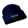 Broderet beanie - Navy