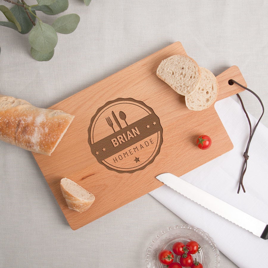 Wooden bread board - Beech wood - Rectangular - Landscape (M)