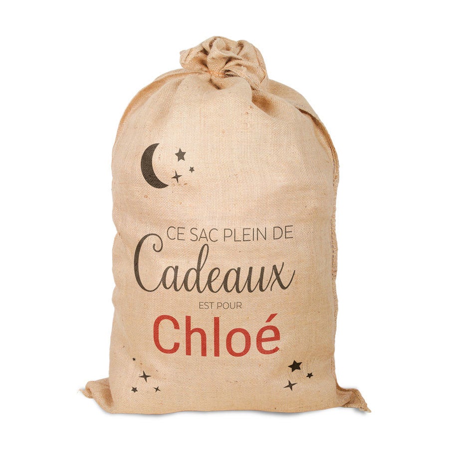 Sac en Jute personnalisé - Saint-Nicolas