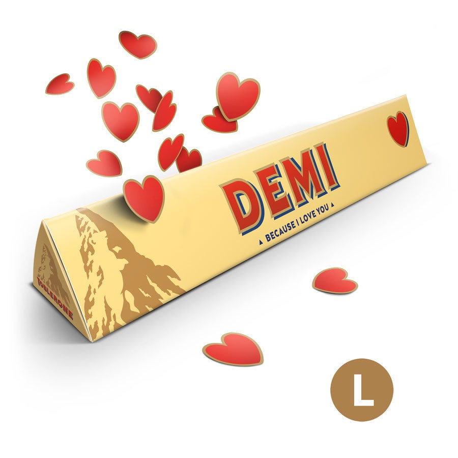 Toblerone amoureux - avec prénom Toblerone amoureux - avec prénom