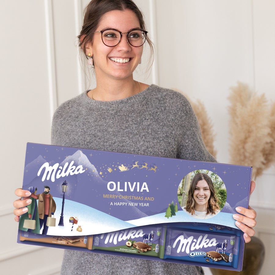 Barra gigante de chocolate personalizada - Milka Barra gigante de chocolate personalizada - Milka