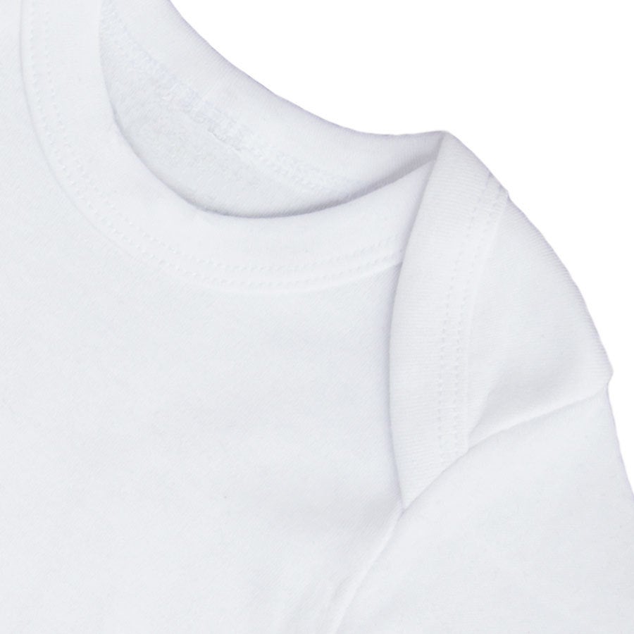 Romper bedrukken - Lange mouw - Wit - 62/68