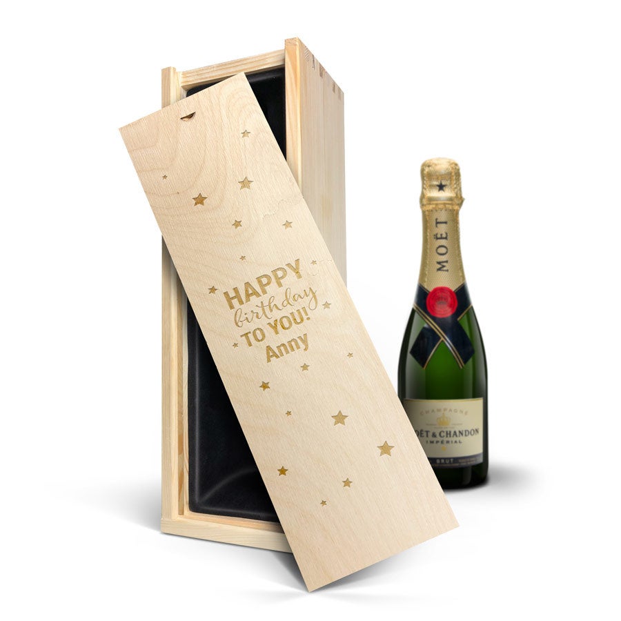 Coffret champagne personnalisé - Moët et Chandon Brut - 375ml Coffret champagne personnalisé - Moët et Chandon Brut - 375ml