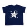 Babyskjorta med tryck - kort ärm - Navy - 50/56