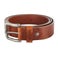 Ceinture cuir - Marron - Gravé - 80