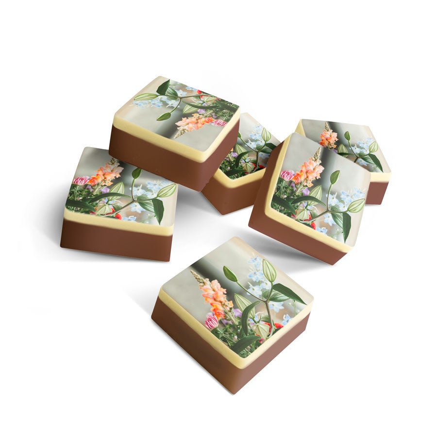 Chocolade bonbons met foto