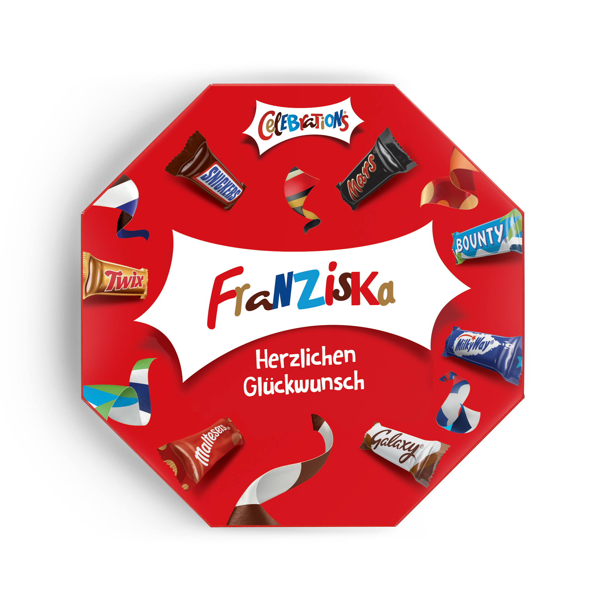 Celebrations Chocolate Box mit Namen