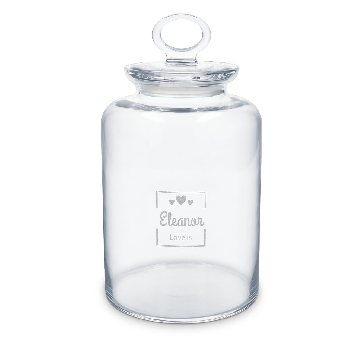 Spersonalizowany grawerowany hermetyczny szklany soik