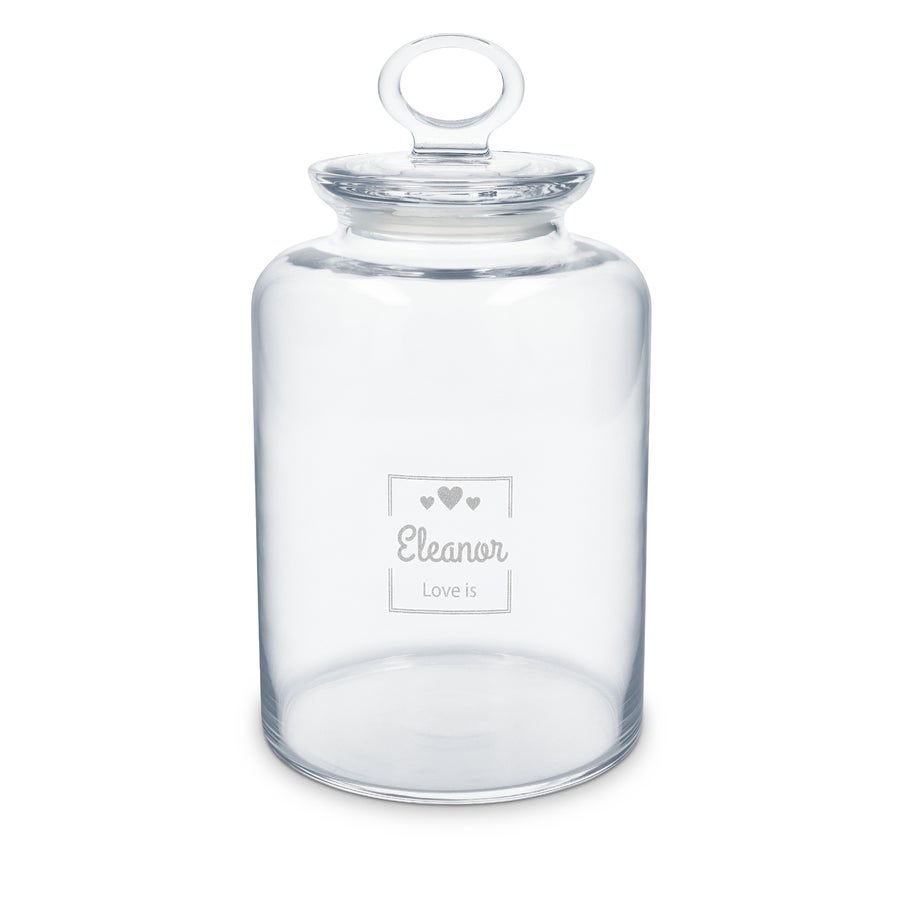 Spersonalizowany grawerowany hermetyczny szklany soik
