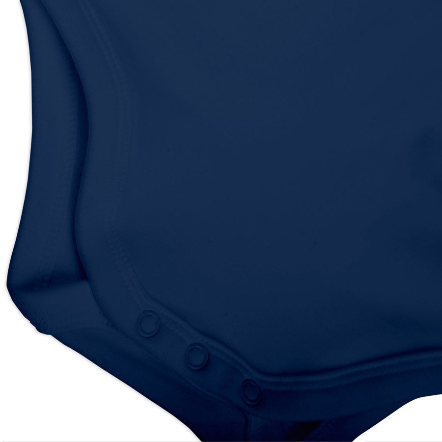 Personalizowane Body niemowlęce - krótki rękaw - granatowe - 50/56