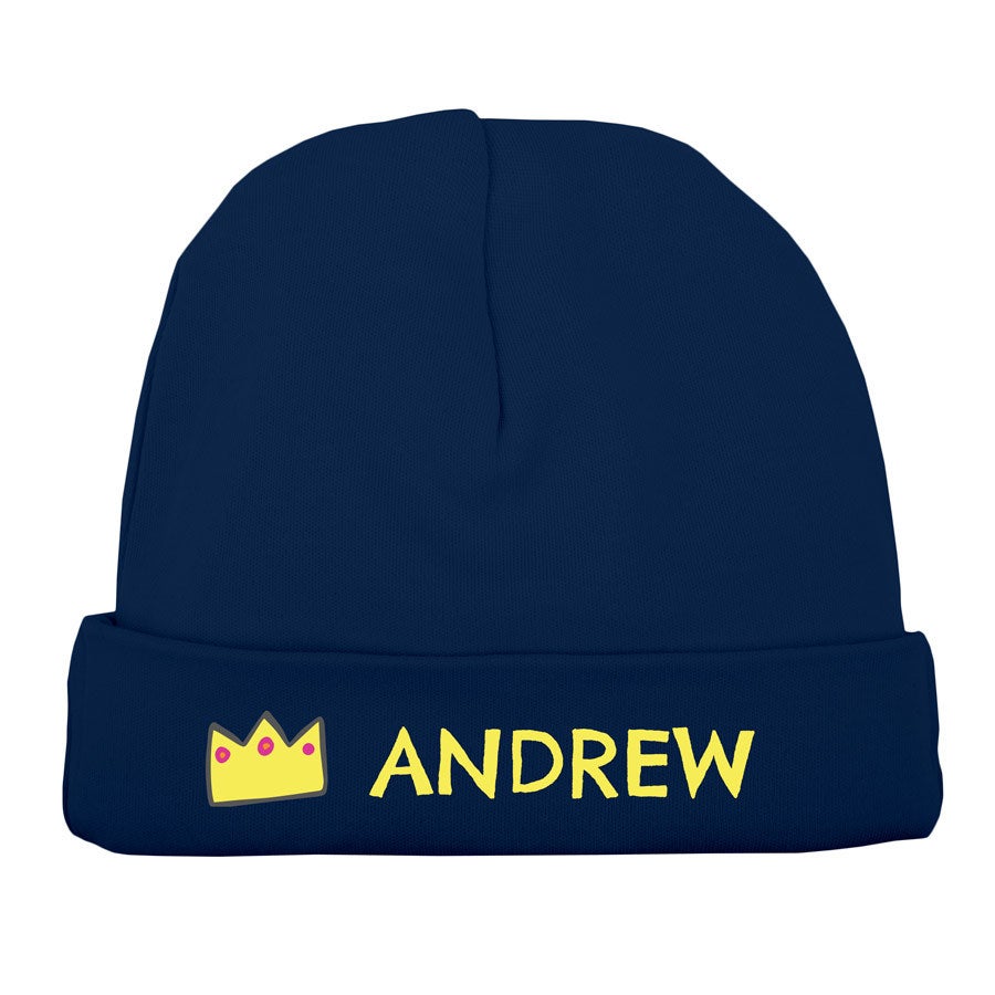 Personalised Baby Beanie - Navy