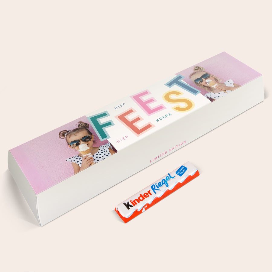 Mega kinder reep met naam Mega kinder reep met naam