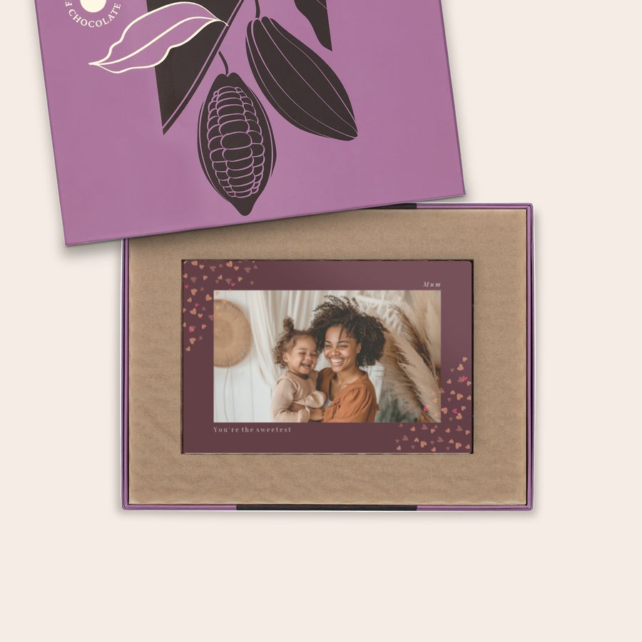 Photo on Chocolate Card Photo on Chocolate Card