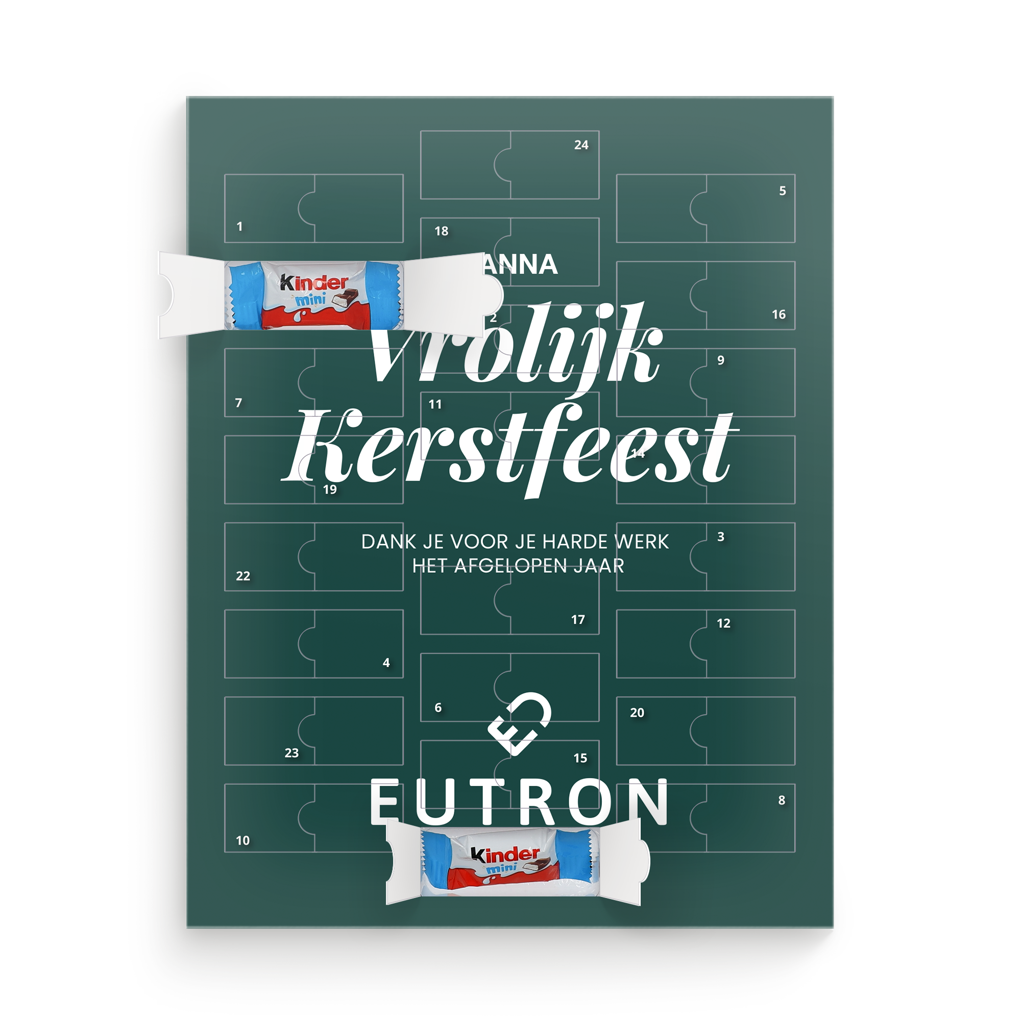 kinder chocolade aftelkalender