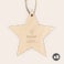 Engraved wooden Christmas star decoration Engraved wooden Christmas star decoration