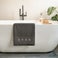 Bath towel with text Bath towel with text