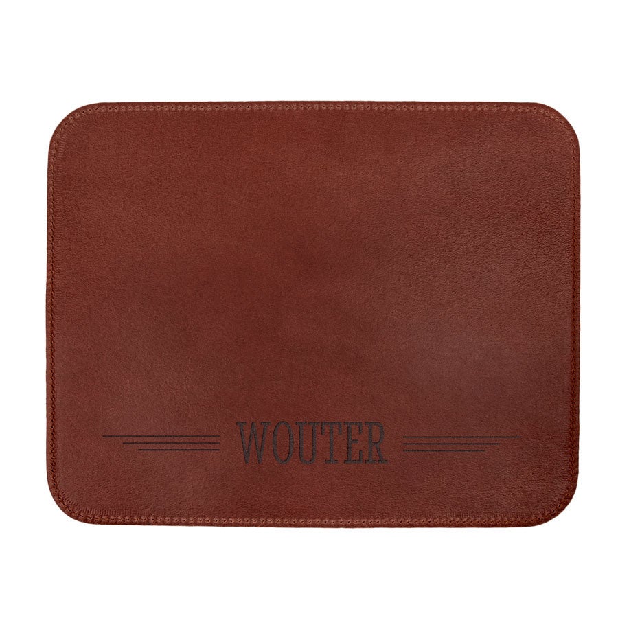 Leren placemat - Bruin