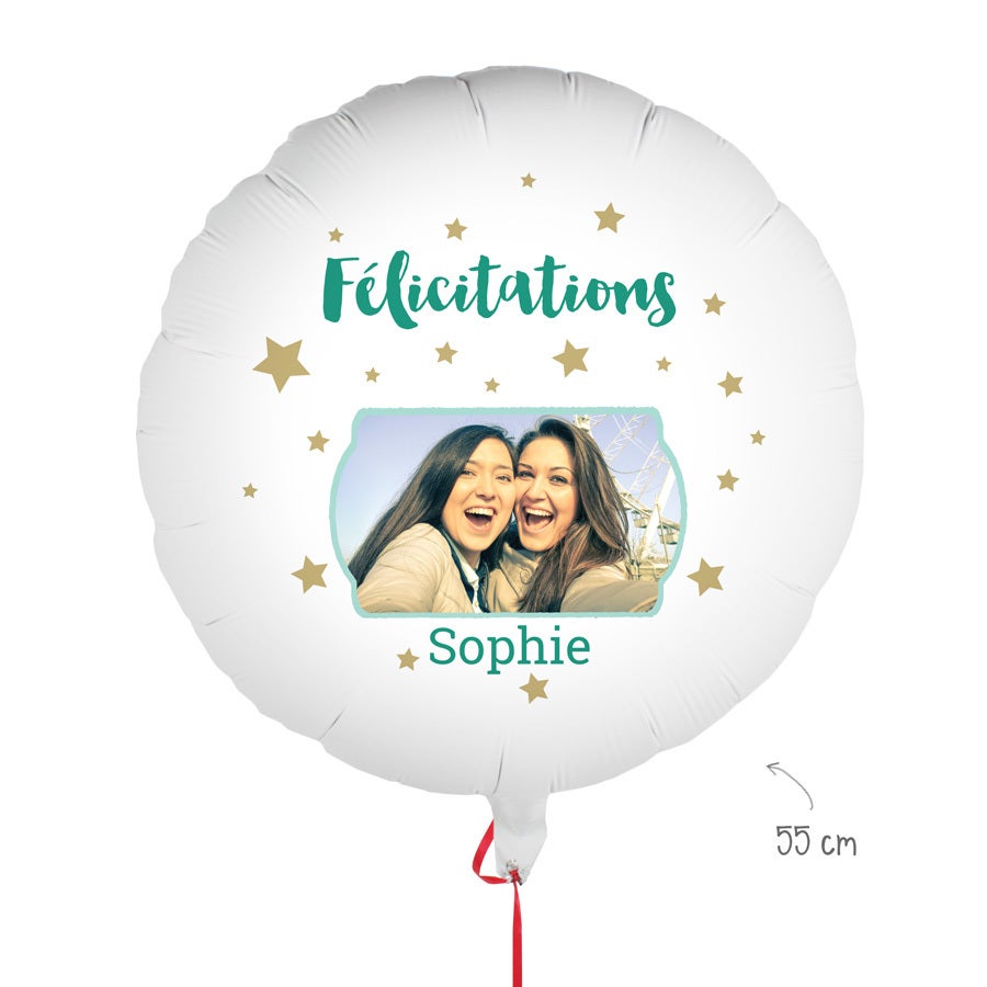 Ballon personnalisé - Félicitations Ballon personnalisé - Félicitations