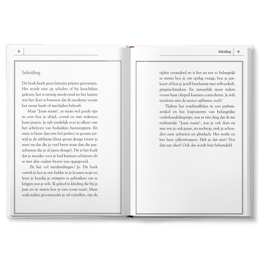 Boek "Vrouwenzaken" personaliseren