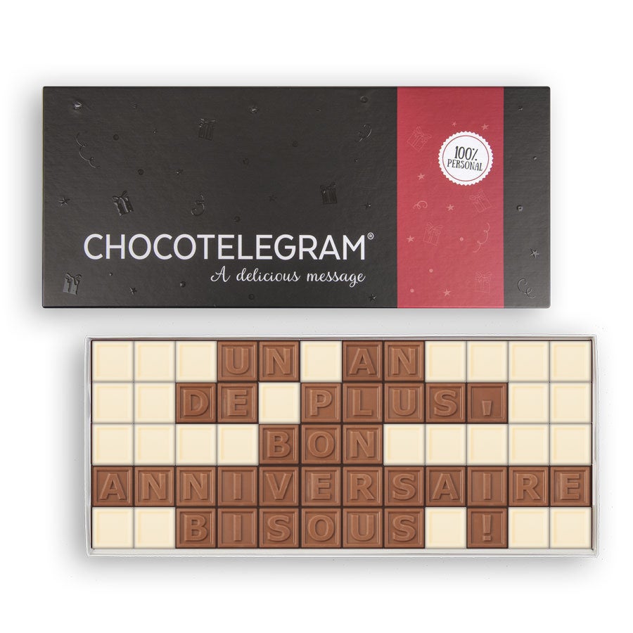 Chocotelegram - Coffret cadeau 5 x 12