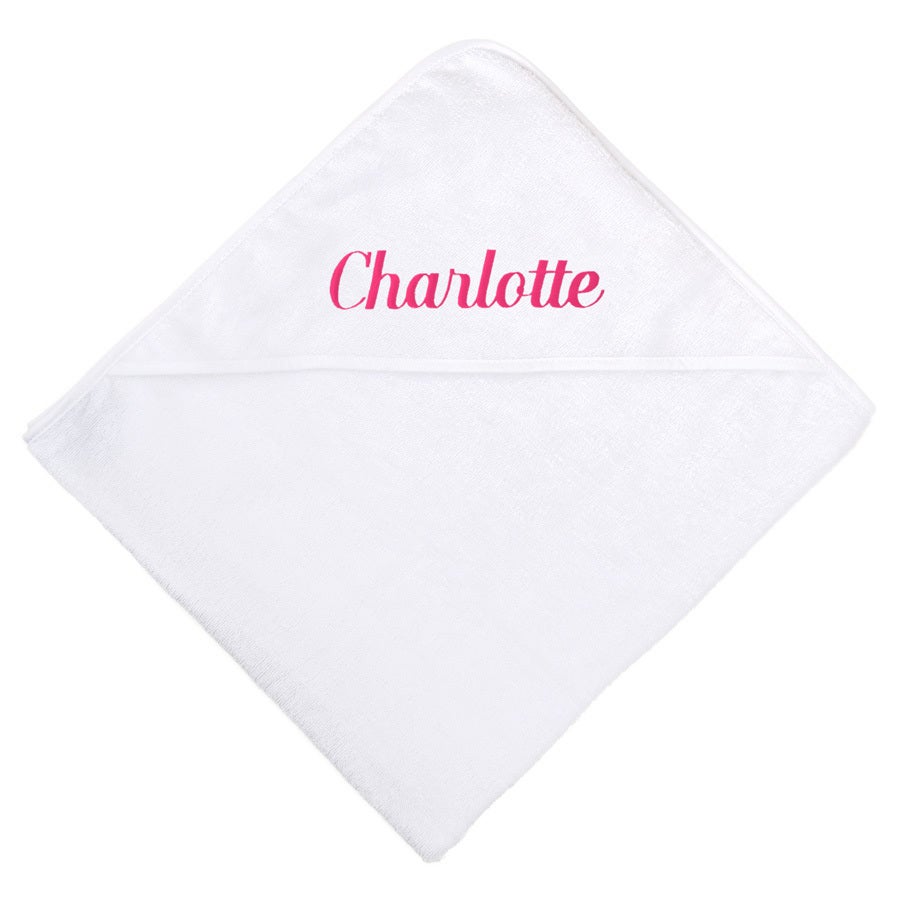 Toalla con capucha para bebé - Blanco