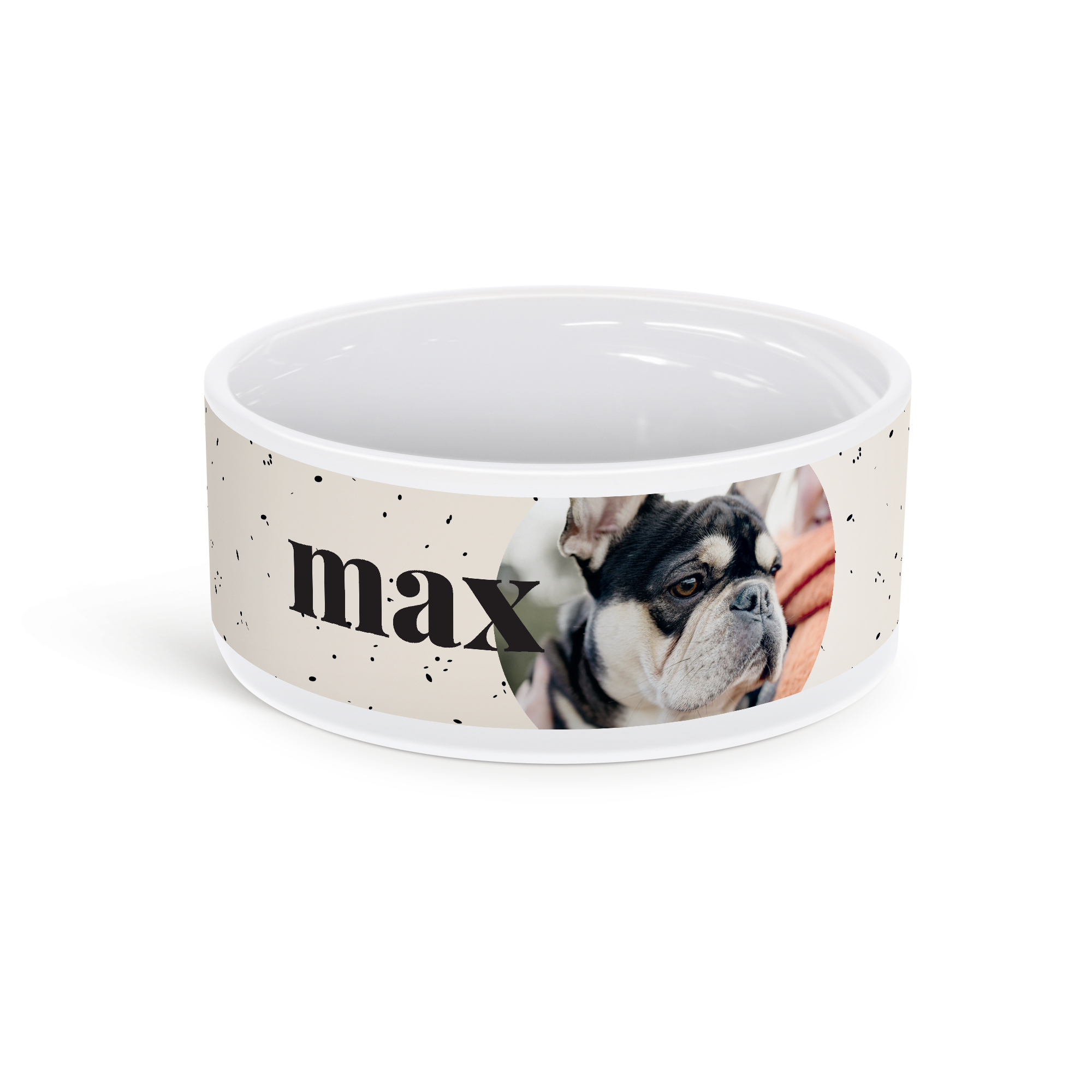 Bol personalizat pentru hrana animalelor de companie - 18 x 7,5 cm