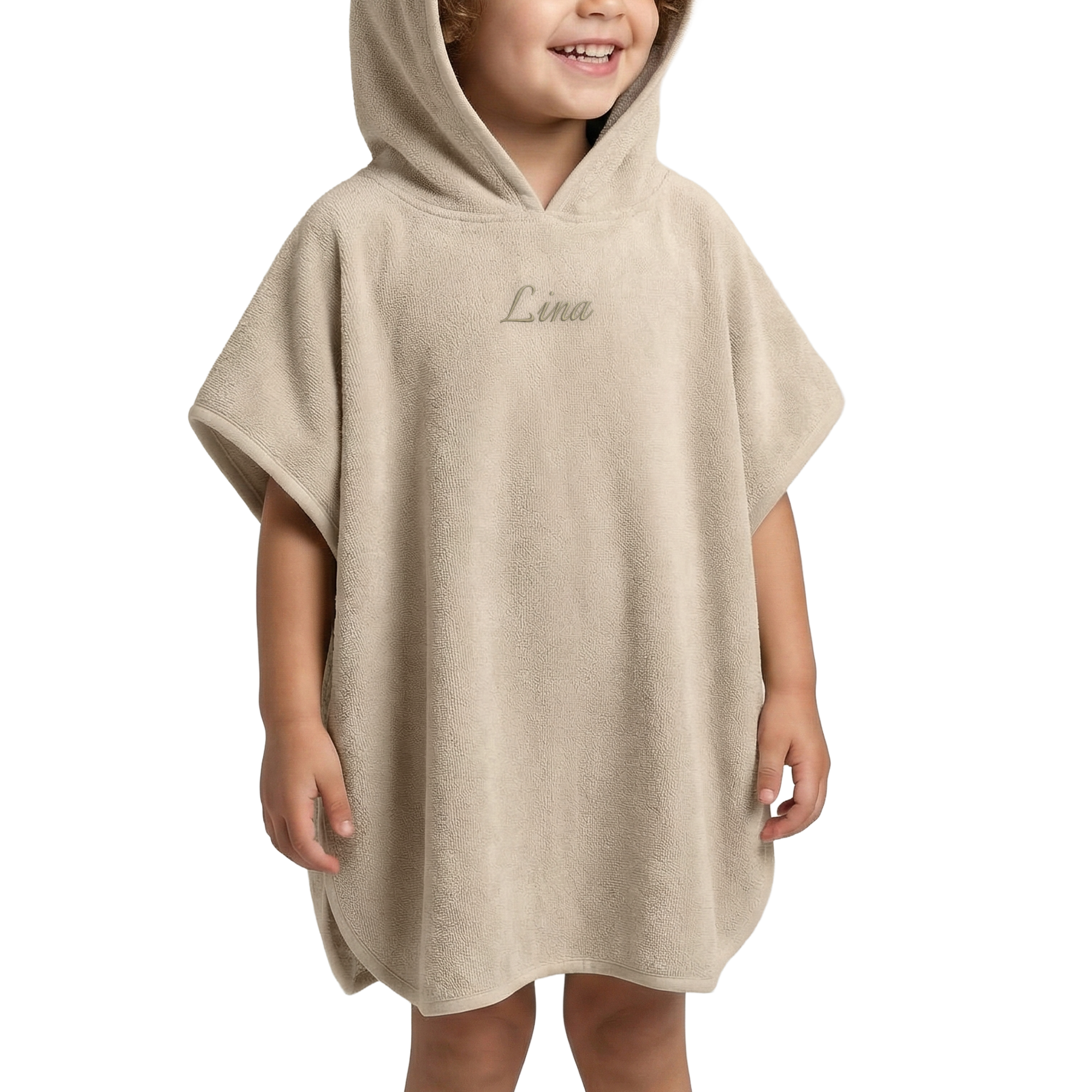 Toalla poncho infantil con nombre
