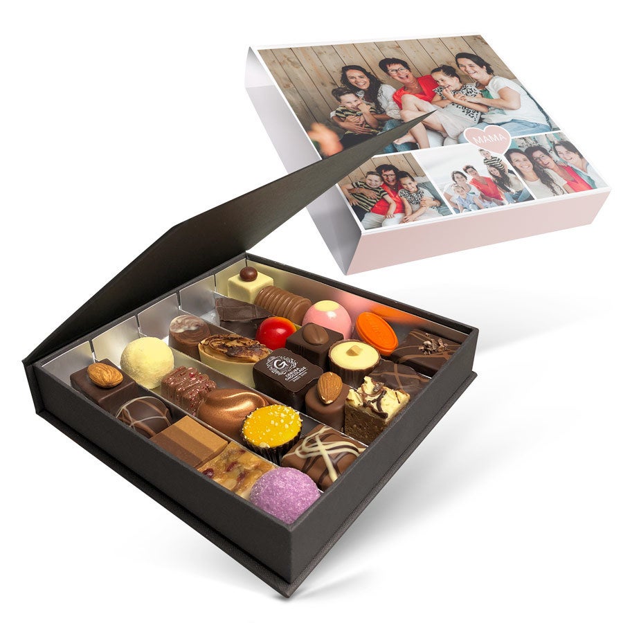 Luxe bonbon giftbox bedrukken - Moederdag (25 stuks) Luxe bonbon giftbox bedrukken - Moederdag (25 stuks)