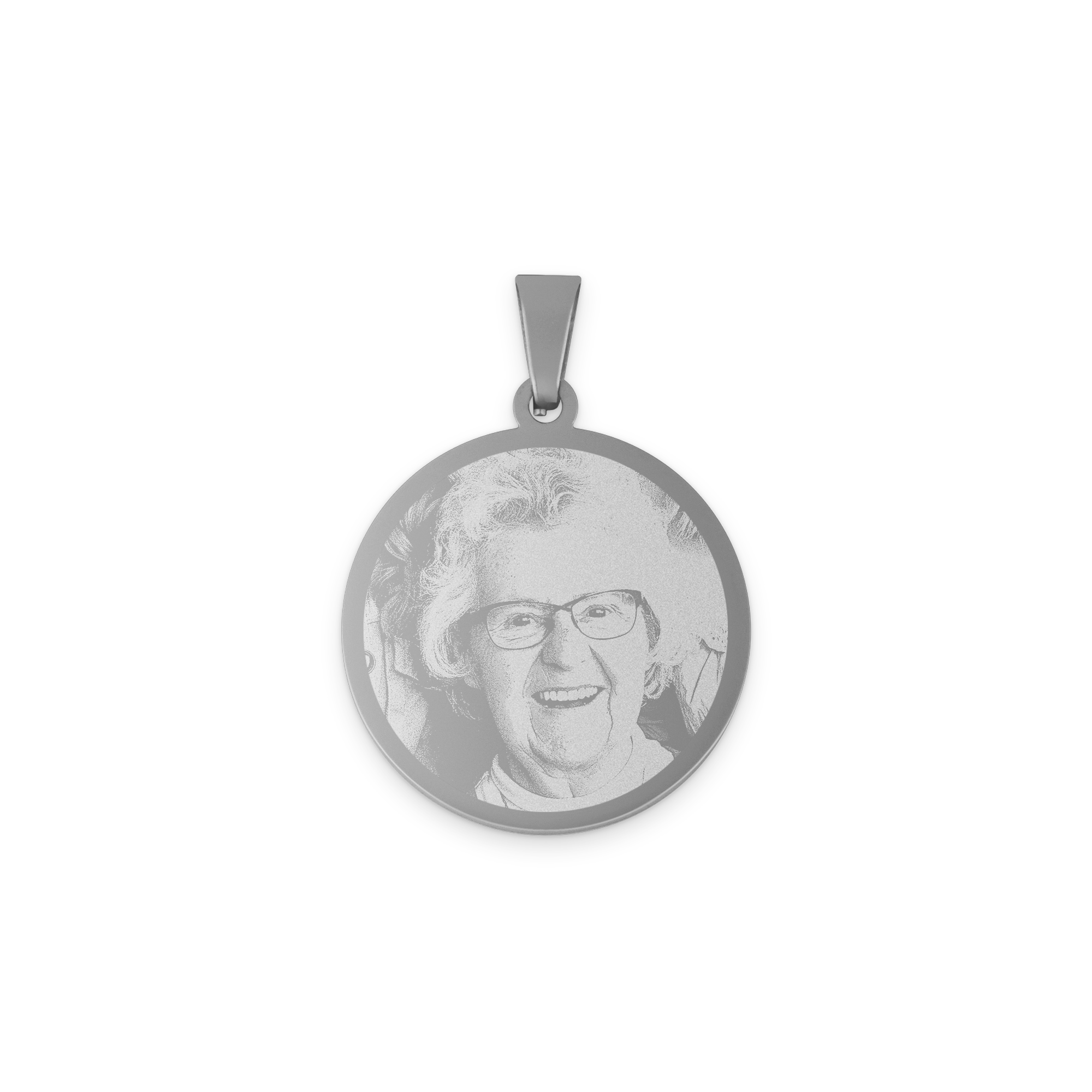 Collana con ciondolo rotondo