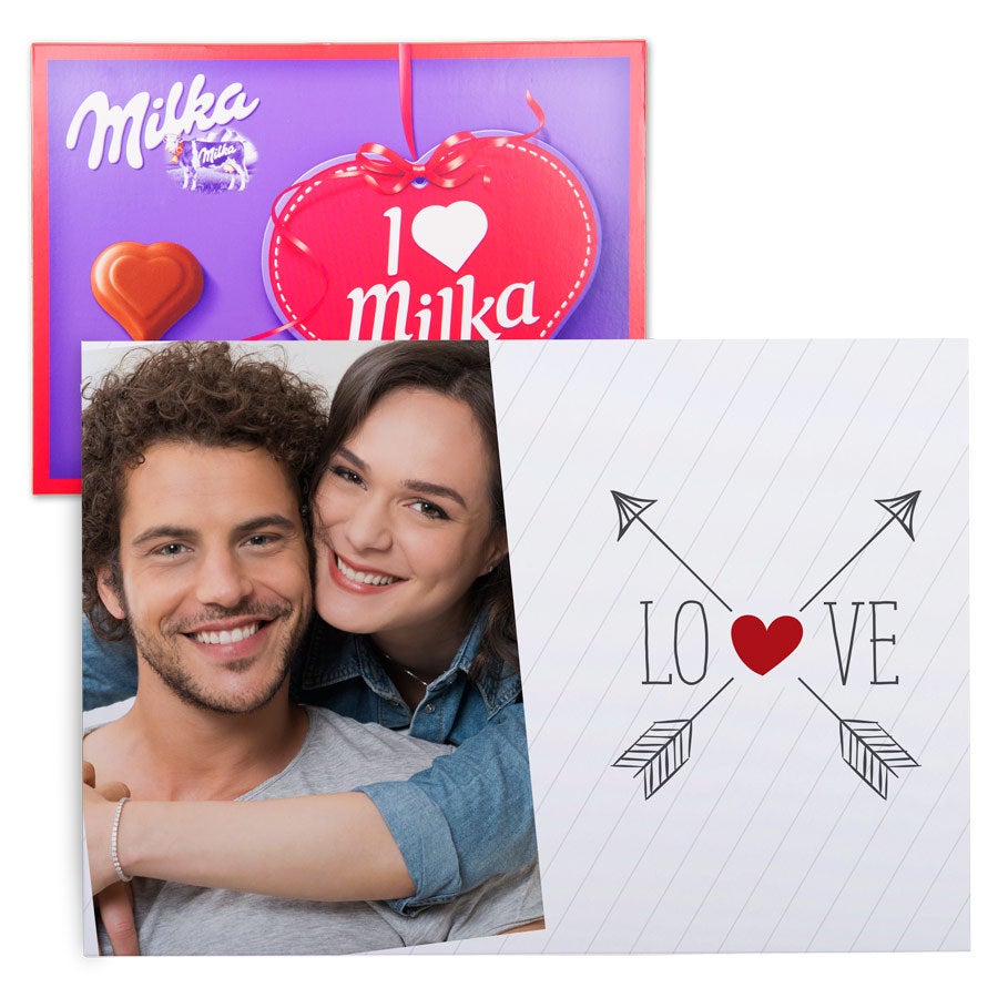Milka giftbox bedrukken - Liefde - 220 gram
