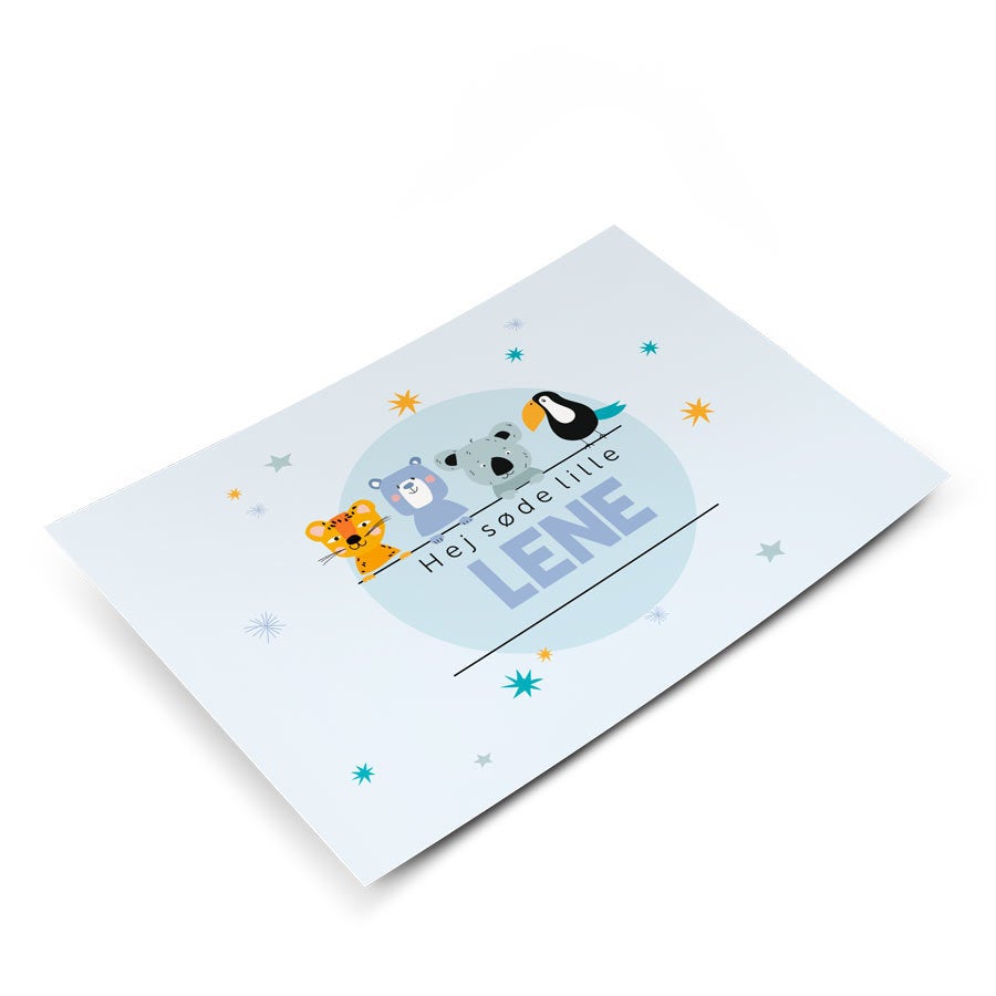 Personligt postkort med billede - Baby