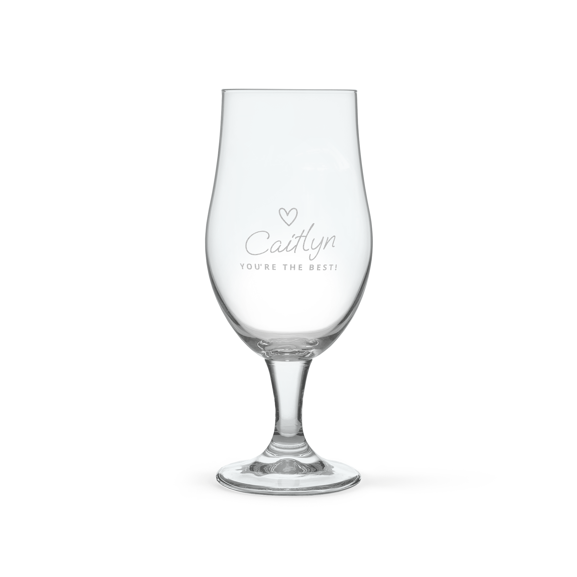Personalised beer gift - Westmalle Tripel - Engraved glass