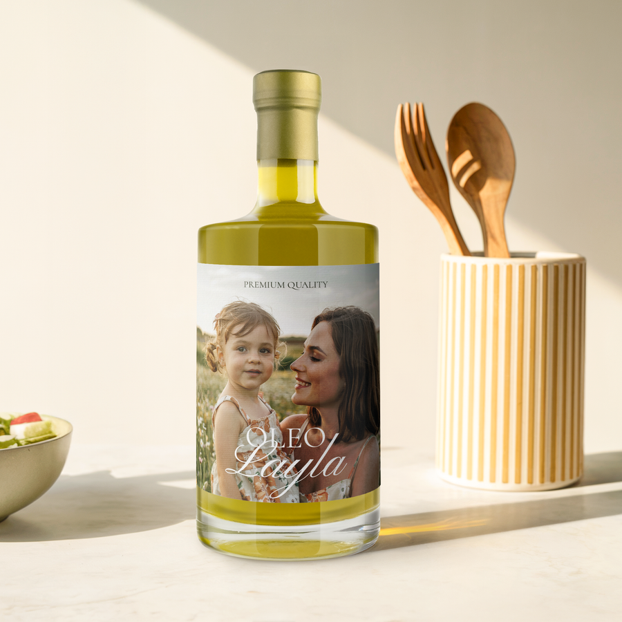 Sottobicchiere Quadrato Gift Base Con Frase 'Oliva You Questo Molto' - Finitura Lucida, 9x9 Cm, Supporto In Cartone Rigido