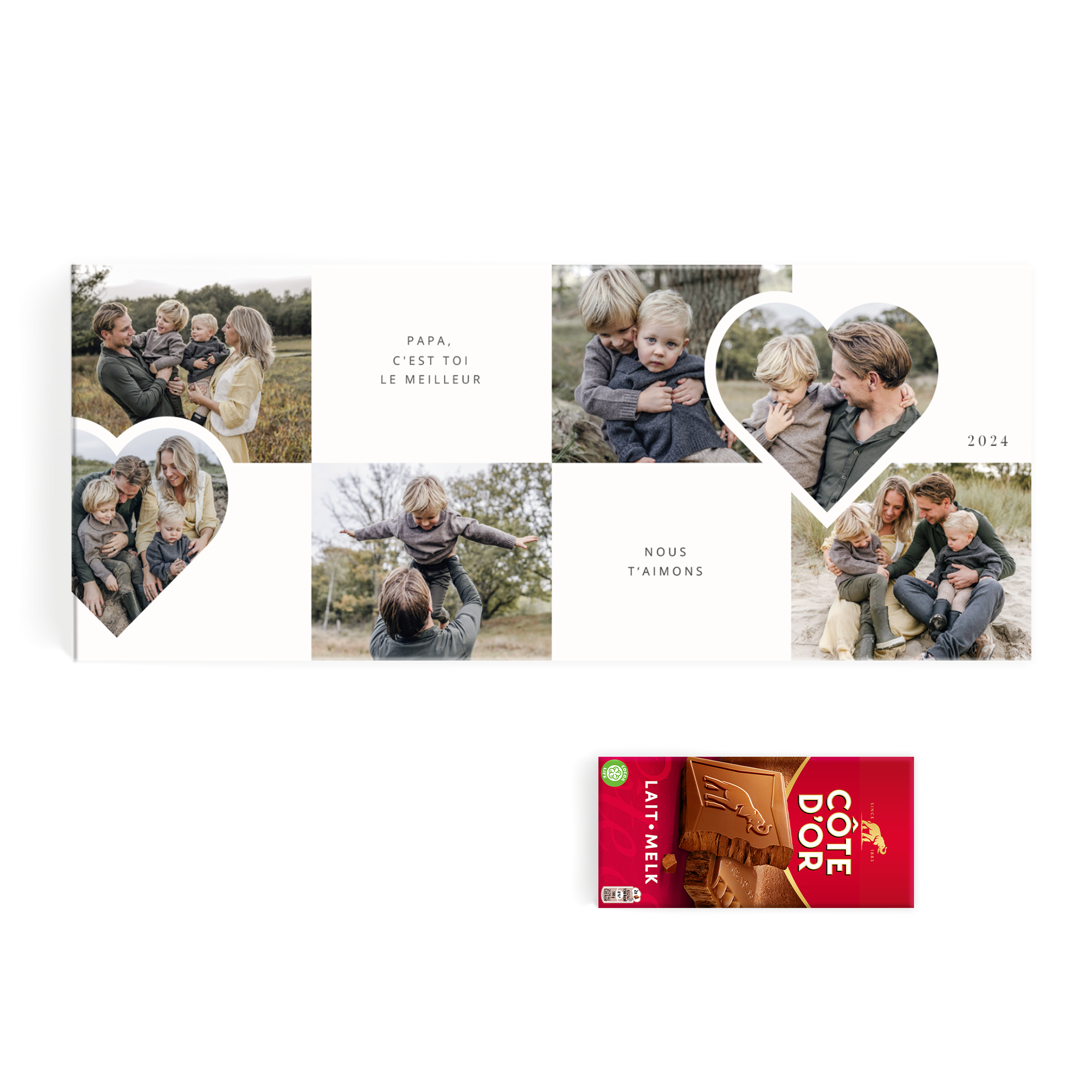 Méga tablette de chocolat Côte d'Or personnalisée