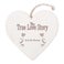 Personalised wooden heart decoration - Engraved