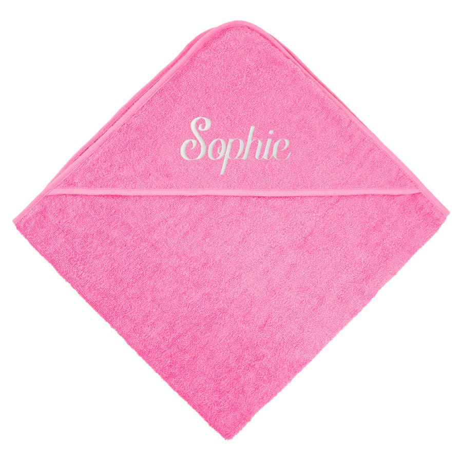 Baby omslagdoek met naam - Roze Baby omslagdoek met naam - Roze