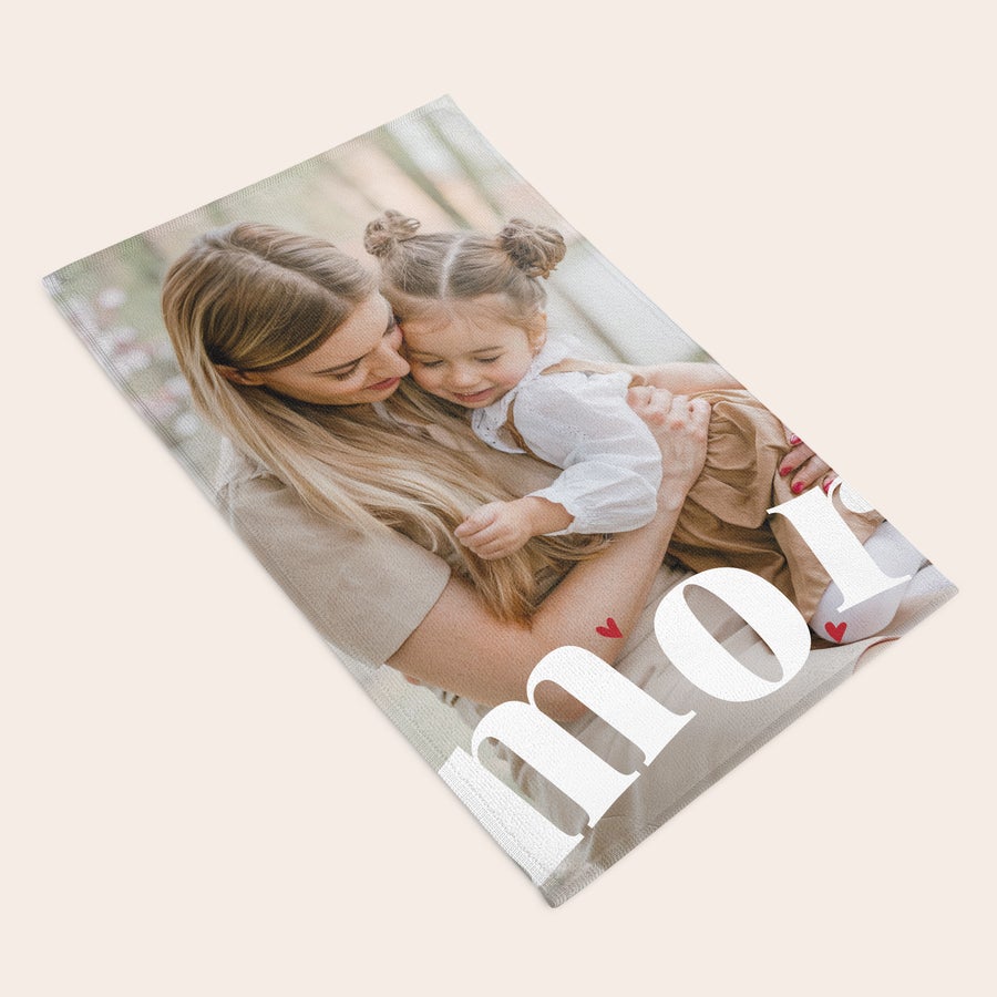 Håndklæde med heldækkende print Håndklæde med heldækkende print