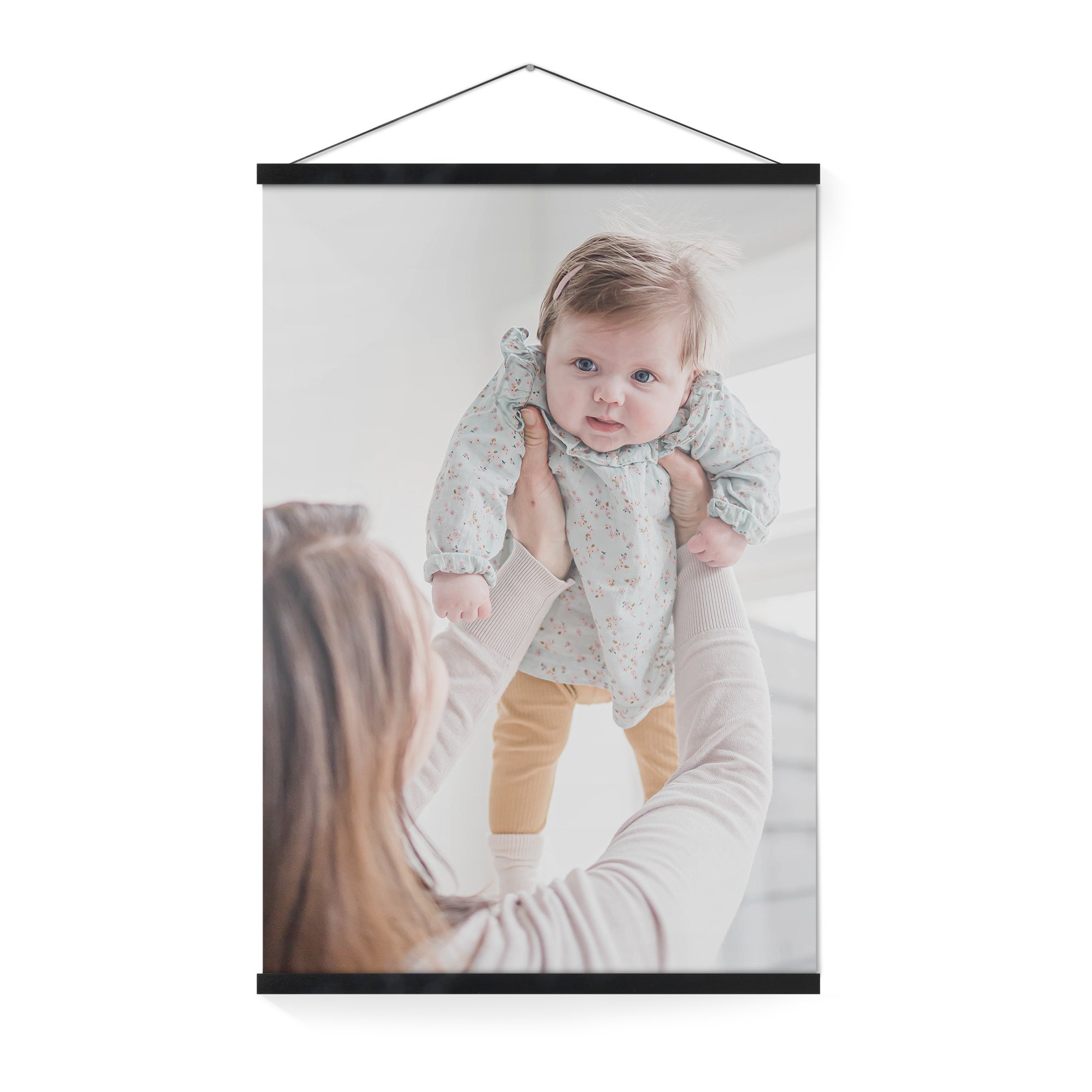 Gepersonaliseerde poster met zwarte posterhanger 50x70