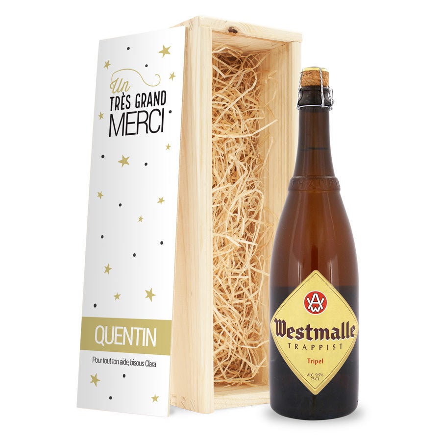 Coffret bière personnalisé - Westmalle Tripel et Dubbel