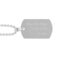 Zilverkleurige naamhanger - Dogtag - Edelstaal