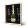 Coffret champagne personnalisé - Rene Schloesser - avec flûtes