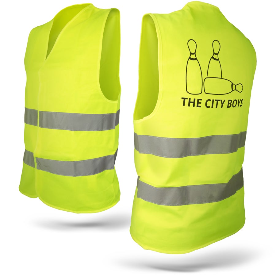 Personalised hi vis vest - Yellow - L/XL