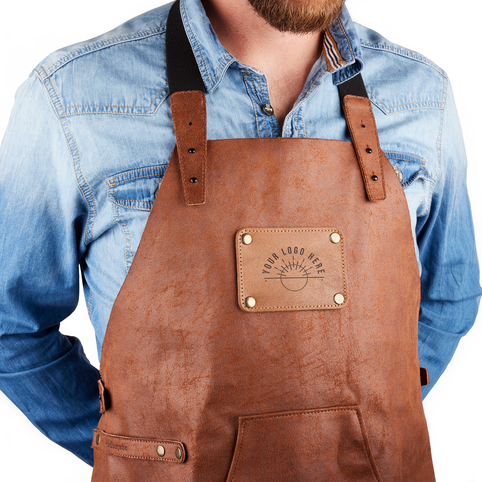 Grembiule in pelle resistente con nome inciso, per un regalo personalizzato ideale per gli amanti della cucina