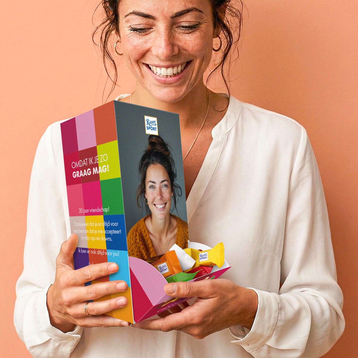 Ritter Sport mini chocolade mix dispenser