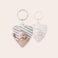 Breloc personalizat - Inimă - Față-verso Breloc personalizat - Inimă - Față-verso